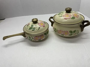 Dessertrose von Franziskaner 2 Pfannen mit Metalldeckel Töpfe mit Deckel - Bild 1 von 11