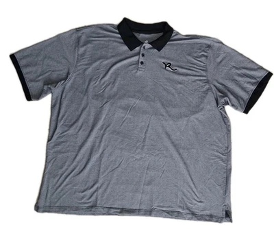 Camisa Polo Rocawear Para Hombre 6XB Grande y Alta Gris Manga Corta Logo Bordado Foto 1 de 4