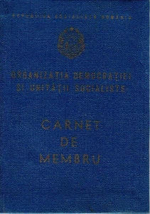 Romania, 1981, Socialist Democratic Union Member Card RSR - Picture 1 of 11