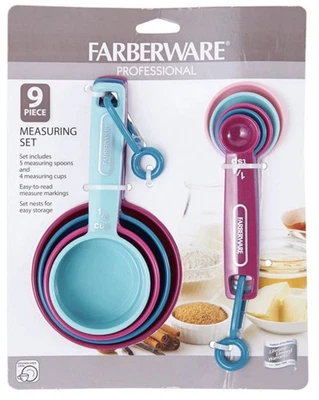 Farberware Measuring Cup & Spoon Set (9-Piece)NiP - Image 1 of 4