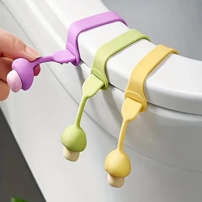 Conjunto de elevação de assento sanitário durável resistente fácil de usar à prova de ferrugem confortável 4 peças - Imagem 1 de 4