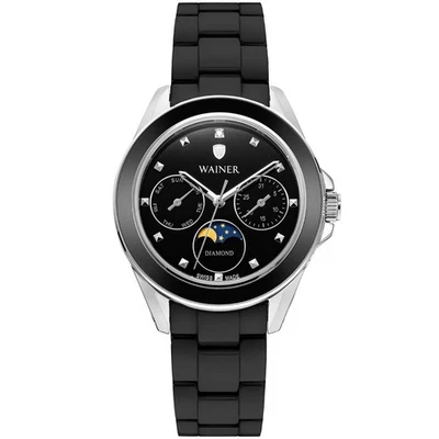 Reloj Pulsera Mujer Wainer Hecho en Suiza WA.18040-A Diamante Cerámica Foto 1 de 4