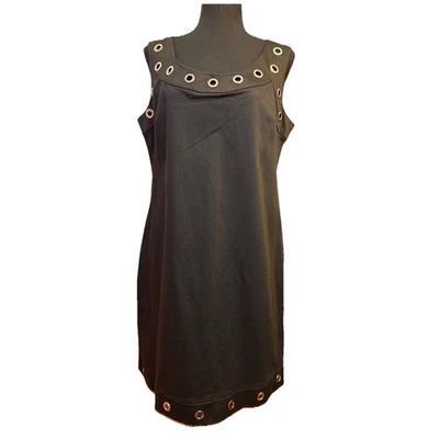 Calvin Klein Dress 12 Womens Rommett Ring Trim Career Office Minimalist - Image 1 of 4