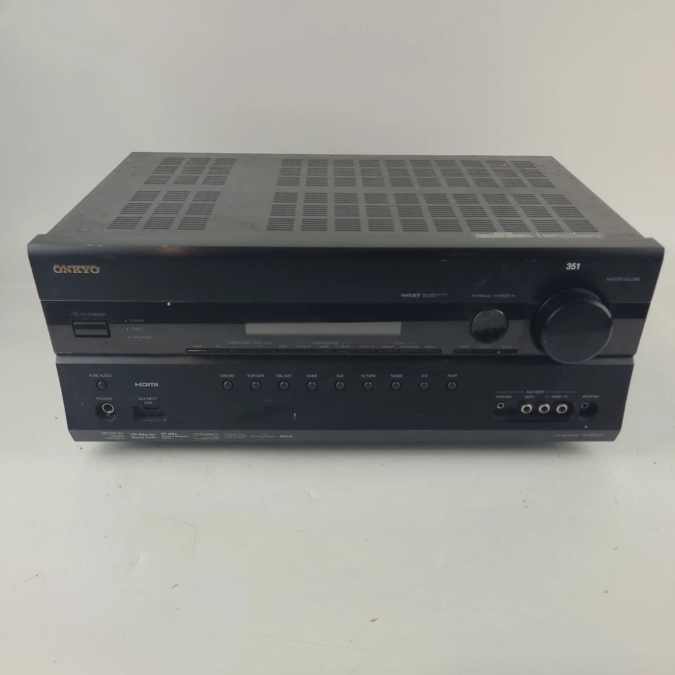 Onkyo TX-SR607 AV Receiver Dolby 7.1 Surround Amplifier - Image 1 of 4