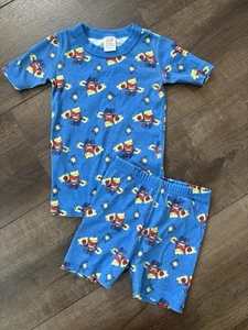 Hanna Andersson Marvel Captain Marvel Short Johns Pajamas Set Size 5 - Picture 1 of 6