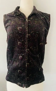 Neu mit Etikett Charter Club Weste Damen Large mehrfarbig Paisley Baumwolle - Bild 1 von 8