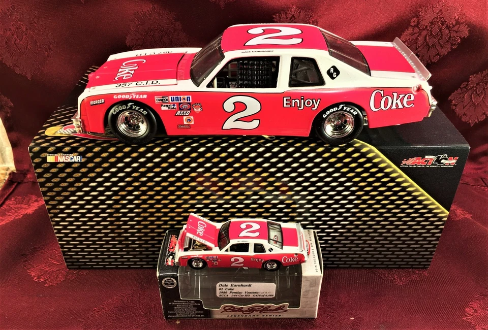 DALE EARNHARDT #2 Coka Cola 1980 RCCA 1/24 Elite Car & 1/64 HO Car Diecast SET - Image 1 of 4