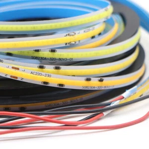 5/10m LED strip light AC 220V 230V COB 320LEDs/m IC LED Under Cabinet tape lamp - Picture 1 of 14