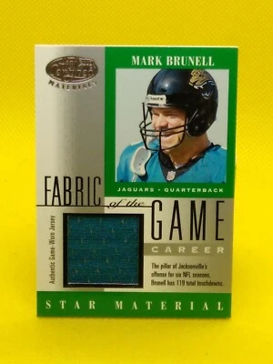 Mark Brunell 2001 Leaf Certified Materials Fabric of the Game JERSEY FG95 22/119 - Image 1 of 2