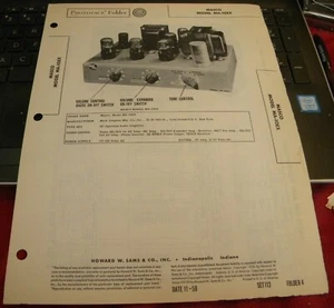MASCO AMPLIFICATORE AUDIO MODELLO: MA-10EX (SAMS PHOTOFACT 113-4) - Foto 1 di 2