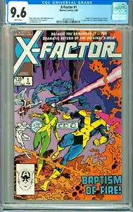 X-FACTOR 1 CGC 9.6 WP ORIGIN & 1st X-FACTOR Cameron Hodge COPPER AGE MARVEL 1986 - Picture 1 of 1