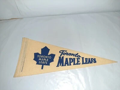 Vtg Toronto Maple Leafs 4" x 9.75" Mini Pennant NHL Hockey Rare - Image 1 of 4