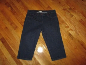 Damen Eileen Fisher blau Denim Cropped Pedal Pusher Jeans Gr. Medium 34" Taille - Bild 1 von 6