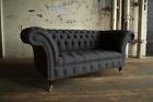 Design Luxus Sofa 2 Sitzer Couch Polster Klassische Textil  Sofas Chesterfield