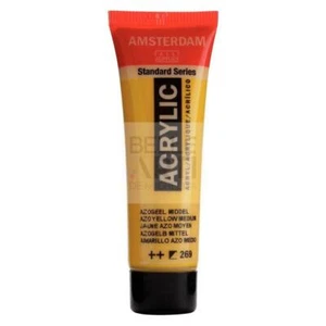 COLORE ACRILICO 269 GIALLO AZ. MEDIO AMSTERDAM "ACRYLIC" TUBO DA 20ML - Imagen 1 de 4