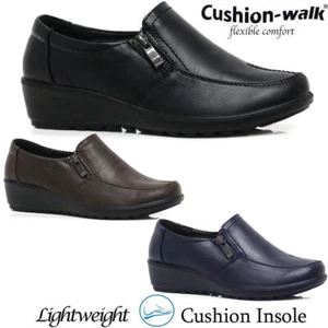 Ladies Zip Fastening Cushioned Hospital Nurse Shoes Women Smart Comfy Work Boots - Picture 1 of 35
