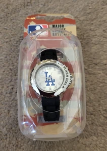 Game Time MLB Los Angeles Dodgers Baseball Unisex Black Watch Adjustable NEW - Picture 1 of 6