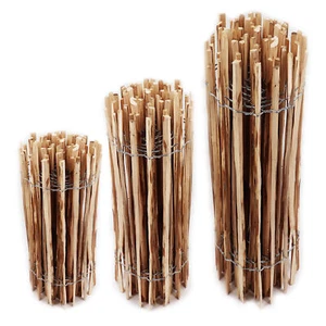 25m stake fence 120 cm high slat spacing 4-6 cm garden fence chestnut fence fence - Picture 1 of 7