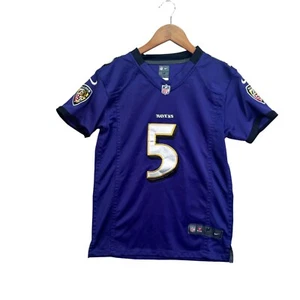 Baltimore Ravens Nike Jersey Youth Football NFL Joe Flacco #5 On Field Purple M - Picture 1 of 7
