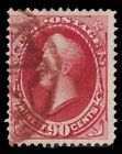 MOMEN: US STAMPS #155 RED NYFM USED LOT #87416*