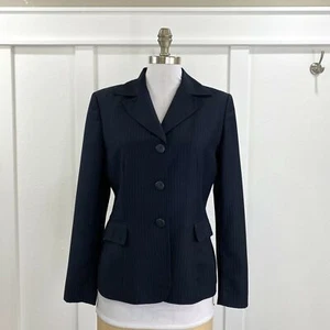 Le Suit Damen Blazer gestreift Gr. 10 schwarz Anzugjacke Karriere Business Party - Bild 1 von 10
