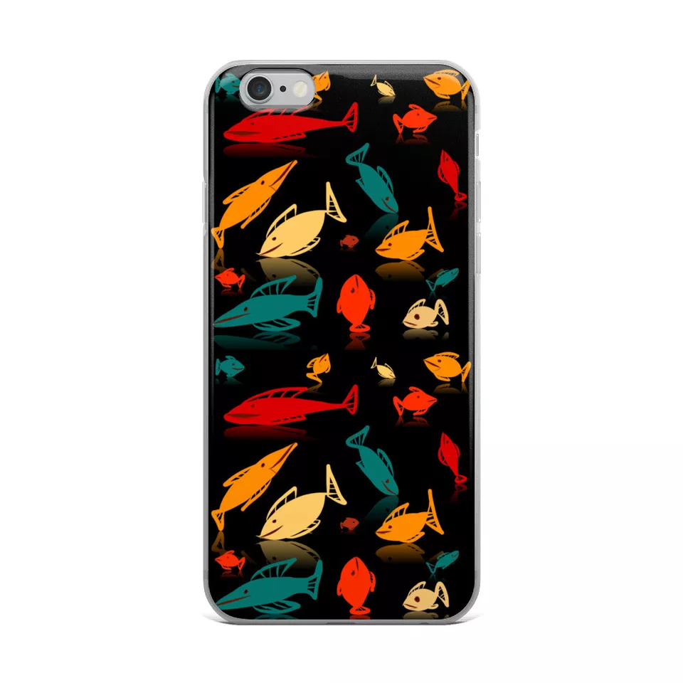 iPhone  XR, XS,  XS Max, X, 6,7,8, 8 MultiColor Fish Mania Case - Image 1 of 1