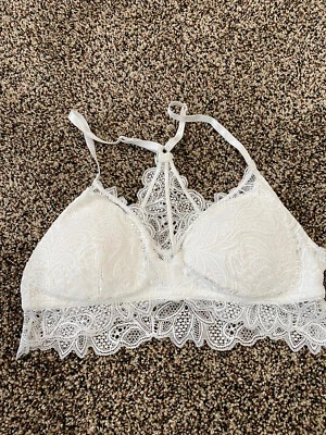 nicole miller bralette blanco encaje medio inalámbrico Foto 1 de 4