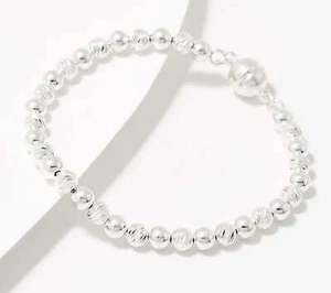 Pulsera UltraFina 950 Plata Fina Cuentas Magnéticas 6-1/2" - Imagen 1 de 2