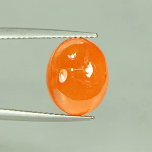 9,83 Cts AWSOME Granato Spessartite Naturale Ovale Cabochan Arancione Pietra Preziosa Sciolta - Foto 1 di 3