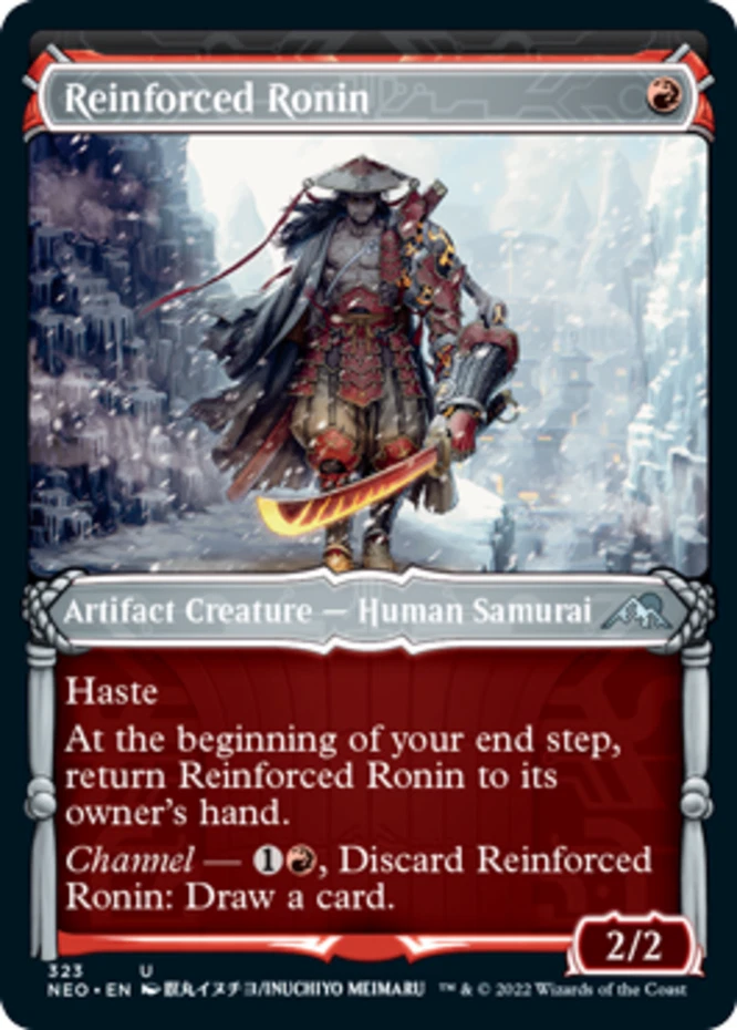 x1 Reinforced Ronin - Showcase - Kamigawa: Neon Dynasty - NM - MTG - Image 1 of 1