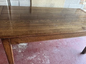 Solid Oak Rectory Table - Picture 1 of 6