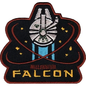 Star Wars Official 'Millennium Falcon' Rebel Han Solo Lucasfilm Iron On Patch - Picture 1 of 1