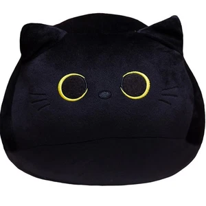Juguete de peluche Kawaii de 25 cm para gato negro suave almohada de peluche para gato negro muñeca de peluche - Imagen 1 de 24