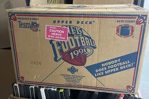 1991 Upper Deck Football 24 Wax Box Factory Sealed Case Brett Favre Rookie RC - Picture 1 of 6