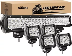 Luces antiniebla LED para Jeep Wrangler, barco, camión, tractorde 126W + 4 faros - Imagen 1 de 9