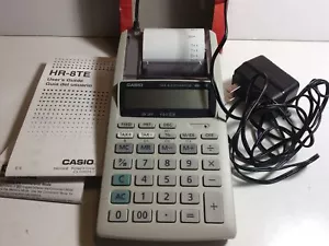 Casio Portable Printer Calculator HR-8TE PLUS-W 12-Digit Display - Picture 1 of 5