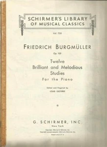 Burgmuller Opus 105 Twelve Brilliant And Melodious Studies For Piano Sheet Music - Picture 1 of 1