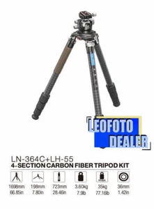 Leofoto Tripod Ballhead LN-364C LH-55 Professional carbon fiber for photography - Picture 1 of 13