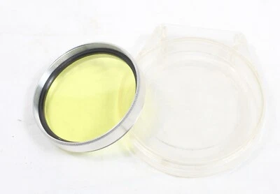 ARNZ Jena 49mm Yellow Lens Filter Silver Chrome Version RARE - Image 1 of 4