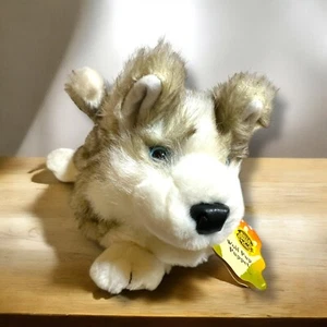 Folkmanis Folktails Holz Wolf Husky Ganzkörper realistische Handpuppe Plüsch 24 Zoll - Bild 1 von 9