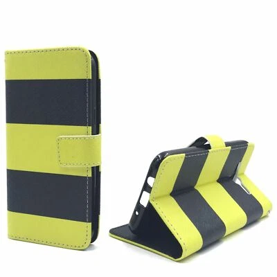 Custodia Per Samsung Galaxy J5 (2015) Cover Wallet 360 Gialla - Immagine 1 di 4