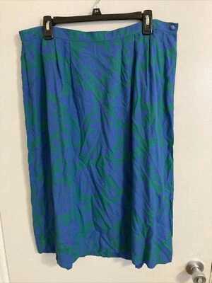 Pendleton Country Sophisticates Women's Green 18W Rayon Vintage USA #878 - Image 1 of 4