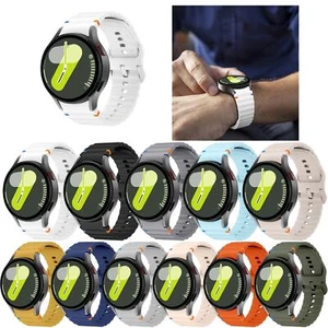 For Samsung Galaxy Watch 7/6/5/4/FE 40/44mm 5 Pro Sports Silicone Band Strap - Zdjęcie 1 z 23