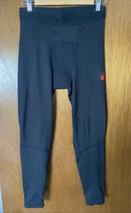 Spyder Active Men's ProWeb Black Stretch Baselayer Tights - Medium - Picture 1 of 4
