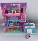 Polly Pocket Pajama Party Sleepover Adventure House 4 Floor Garage Slide Pool