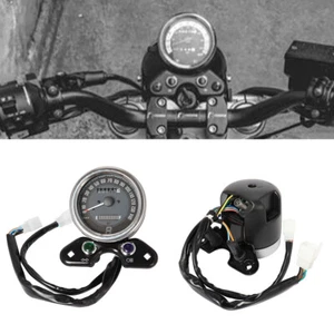 Motorcycle Odometer Speedometer Gear Digital Display For Honda CG125 Cafe Racer - Picture 1 of 10