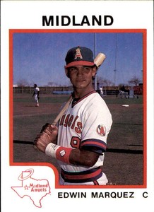 1987 Midland Angels ProCards #12 Edwin Marquez Venezuela VZ Baseball Card
