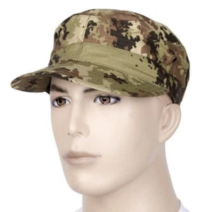 Italian Army BDU Field Cap Vegetato Camo RipStop One Size Fits All Free Ship! - Picture 1 of 2