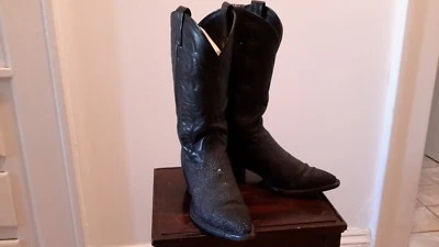 Botas de caubói femininas Tony Lama Black Sting Ray - 7 M - Imagem 1 de 4