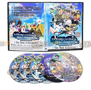 IS IT WRONG TO TRY TO PICK UP GIRLS IN A DUNGEON (SEA 1-4) DVD (59 EPS+MOVIE) - Picture 1 of 7